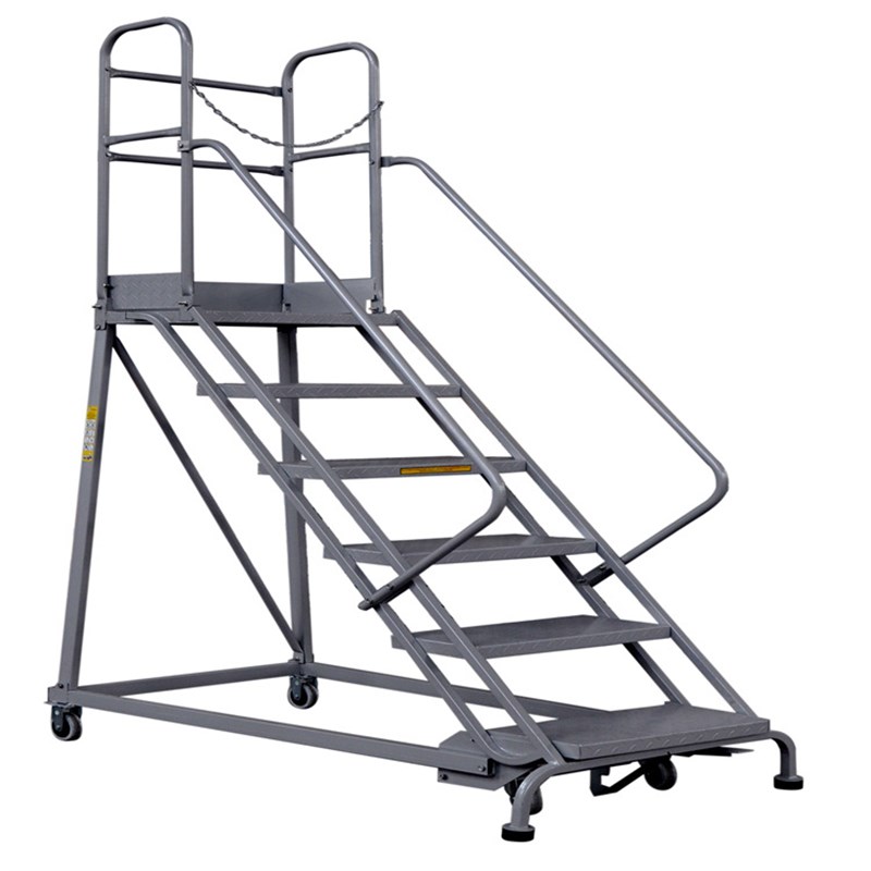 ,RLC型欧式登高梯 带链条 自动刹车可移动登高取货梯