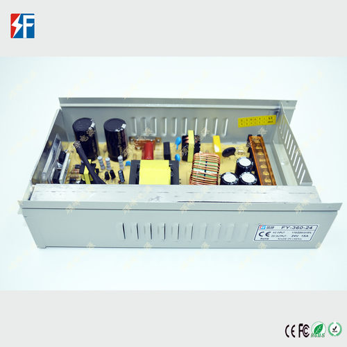 跨境24v1防雨开关电源24v360w室外监控led安防驱动ac转dc