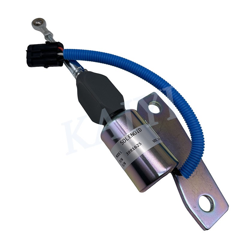 挖机现代R220/225-5-7中联260熄火开关电磁阀3991625/SA-4959-12