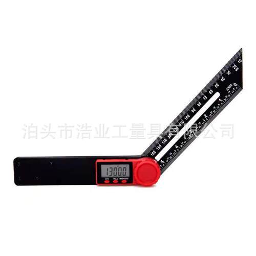 新款多功能数显T型活动角度尺 直尺木工角尺 数显卡尺ABS可调角尺