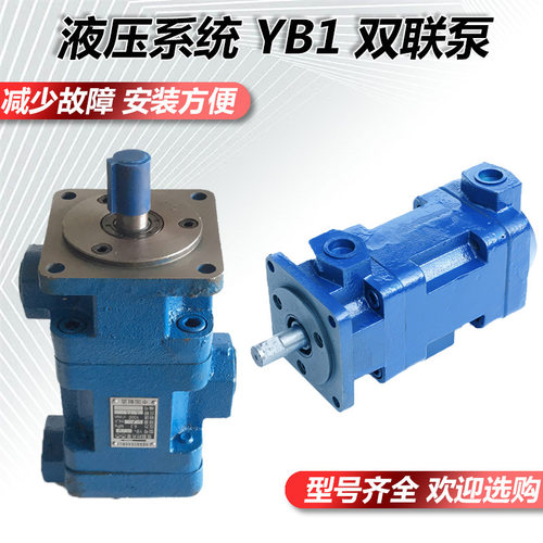 双联叶片泵YB1-10/6 YB1-16/10 YB1-25/16 YB1-63/25液压齿轮油泵