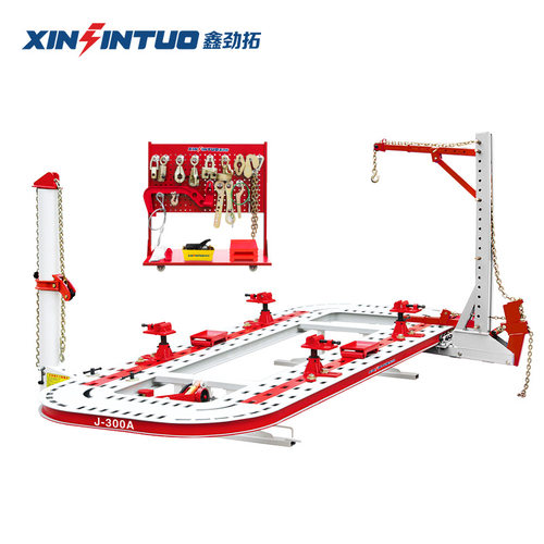 劲拓汽车大梁校正仪锰钢板车身钣金矫正维修平台frame machine