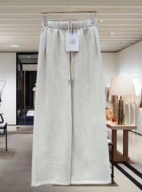 ECHOES OF LOVE9965冬季款高腰显瘦糯米裤加绒直筒休闲拖地长裤