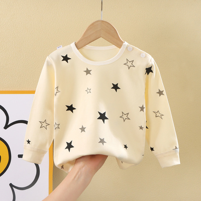 纯棉低领秋衣上衣打底衫家居长袖