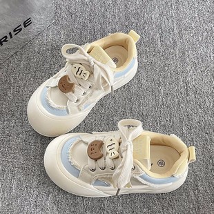 2026春季 新款 儿童鞋 女童运动鞋 厚底圆头鞋 面包鞋 子板鞋 大童 大头鞋