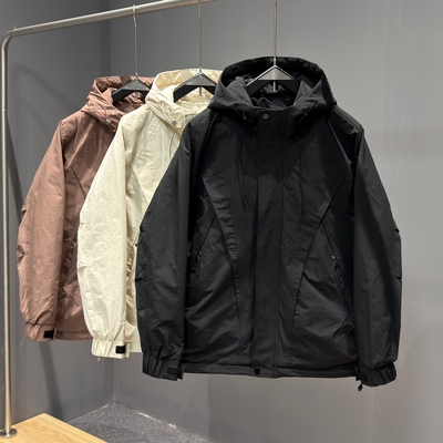 秋冬新款加棉加厚工装冲锋衣