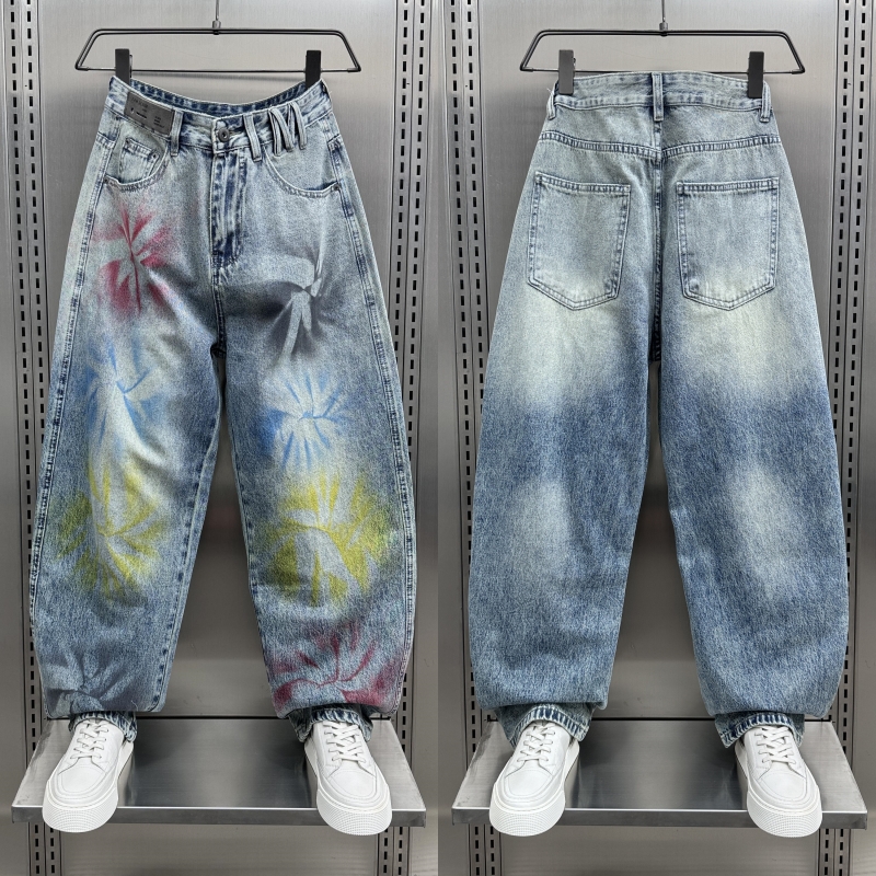 2025夏季新款男士水洗牛仔裤