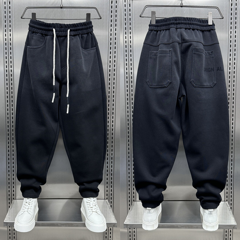 男裤秋冬款2023新款休闲裤男士宽松渐变色运动卫裤青年加绒哈伦裤,男装,休闲裤,淘宝优惠券,粉丝福利购,淘宝优惠卷