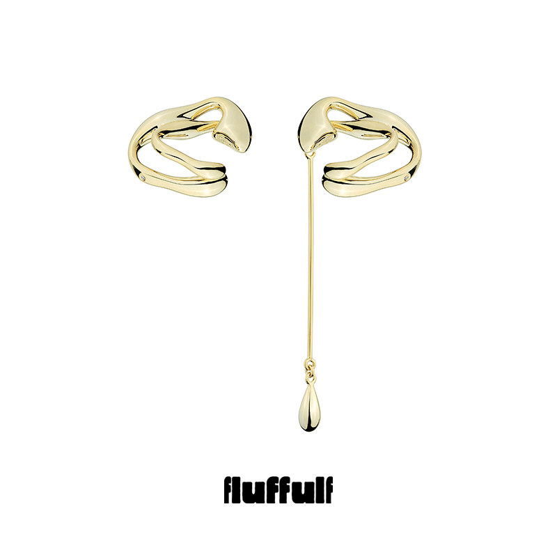 fluffulf·细胞絮语系列·不对称双生异形爱心细胞体金属吊坠无耳,饰品/流行首饰/时尚饰品新,耳夹,淘宝优惠券,粉丝福利购,淘宝优惠卷