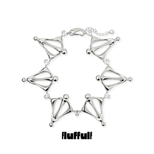 fluffulf·细胞絮语系列·抽象骨骼生长感异形细胞体水滴钻颈链