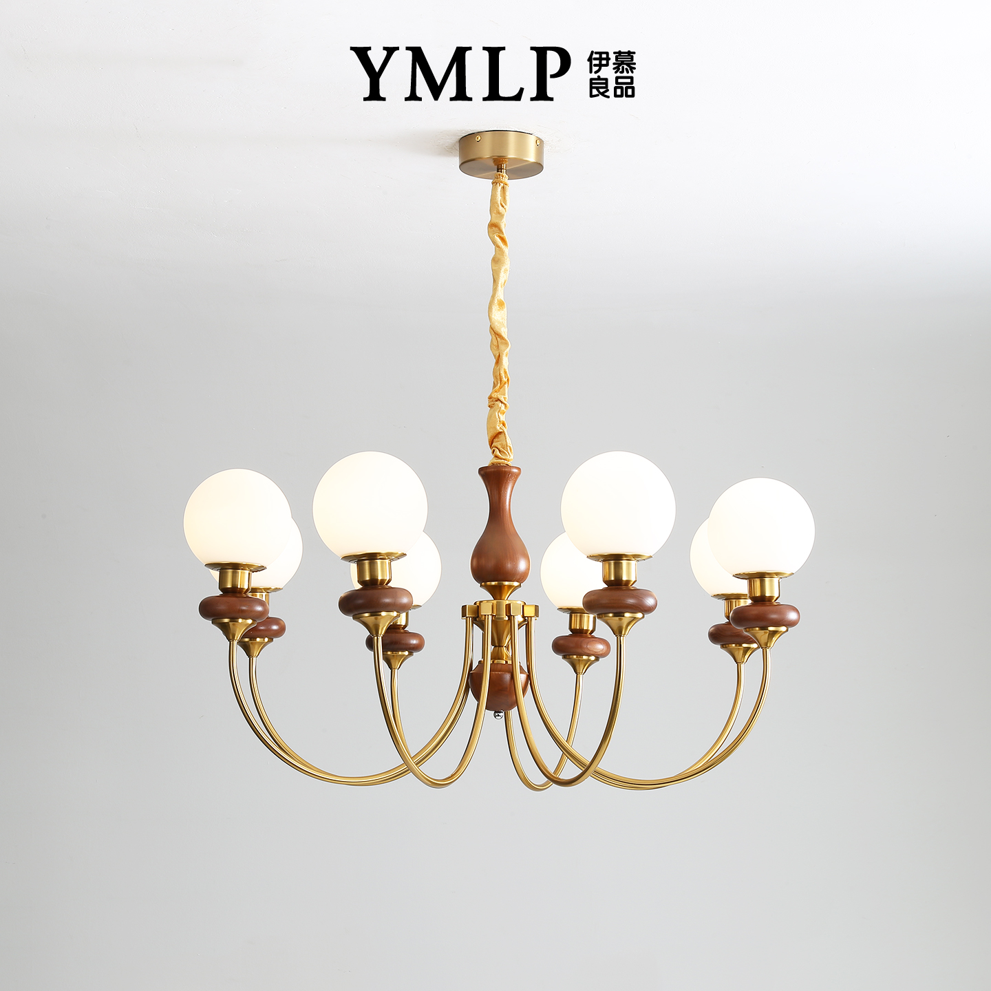 法式实木中古客厅吊灯