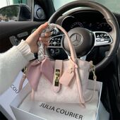 小众原创设计蕾丝绣花菜篮子包包女2025春夏新款 通勤百搭水桶包潮