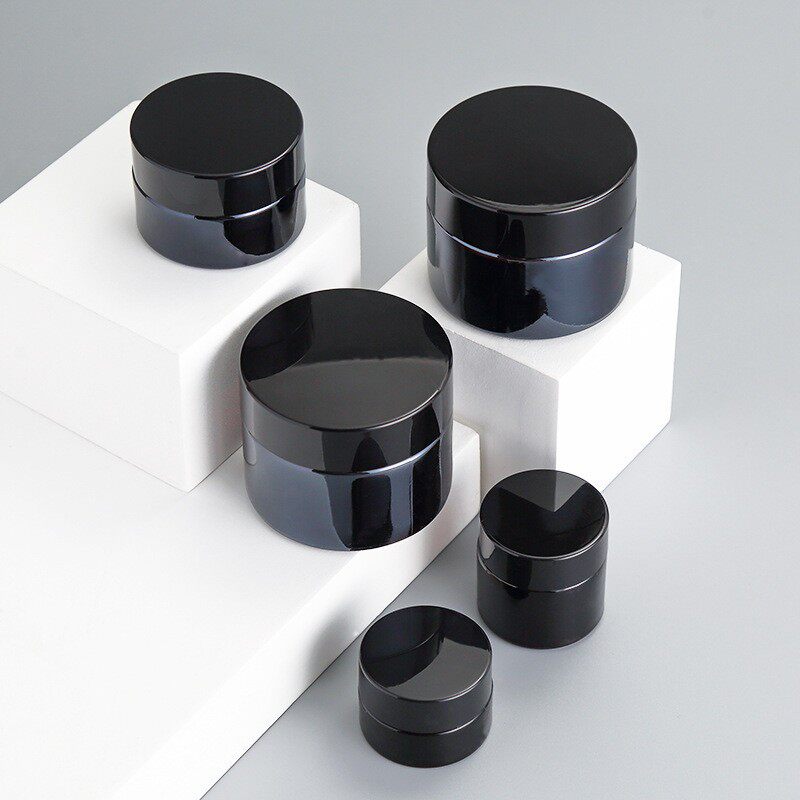 化妆品玻璃面霜盒粉底液分装瓶小样乳液药瓶小空瓶子旅行便携套装