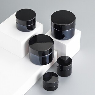 化妆品玻璃面霜盒粉底液分装瓶小样乳液药瓶小空瓶子旅行便携套装