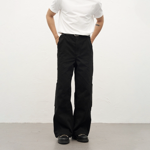男cleanfit休闲百搭秋冬长裤 GOODLIVEABLE纯棉斜纹宽松直筒工装 裤