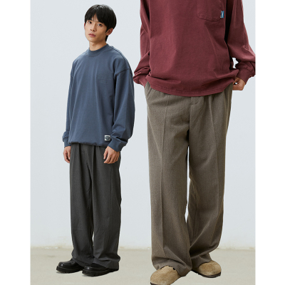 GOODLIVEABLE混纺阔感西裤