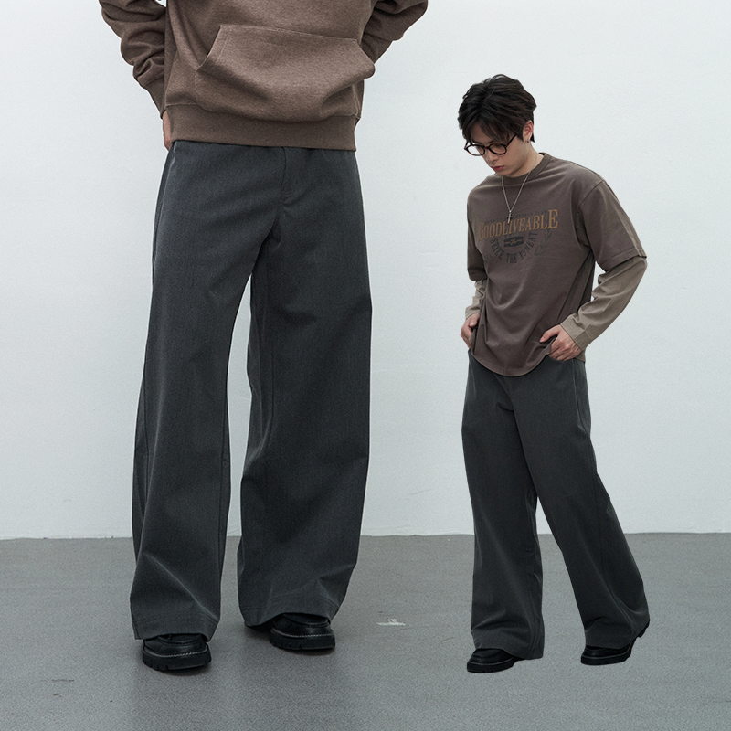 GOODLIVEABLE混纺A字版型西裤