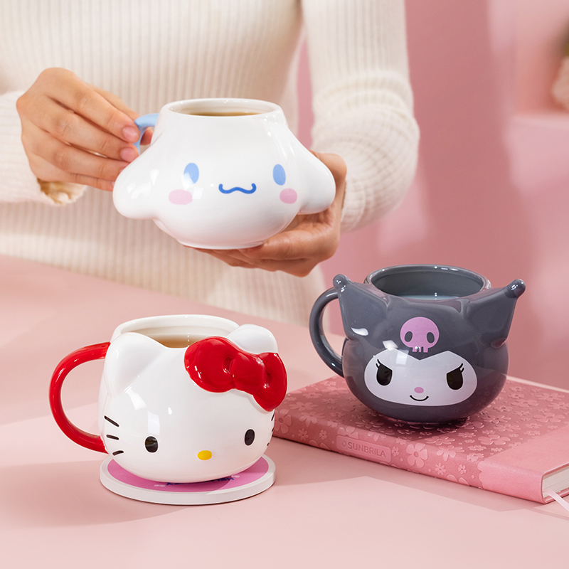 高颜值可爱 卡通好看的情侣杯子