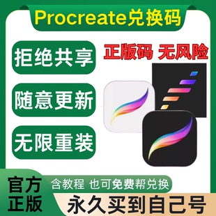 Procreate软件兑换码永久会员下载iPad平板画画绘图dreams动画