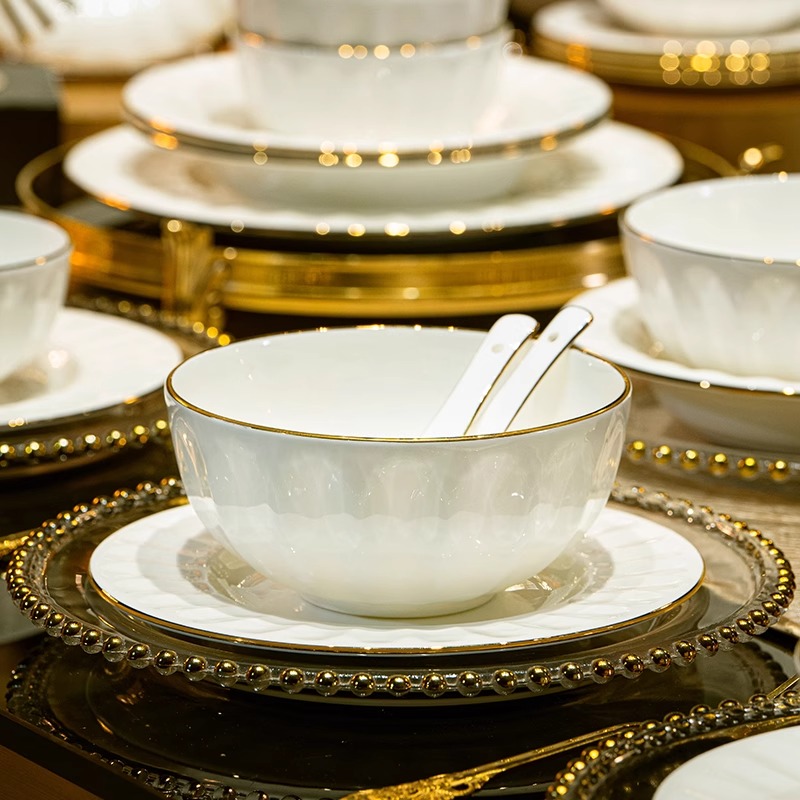 白金之星骨瓷餐具自由组合