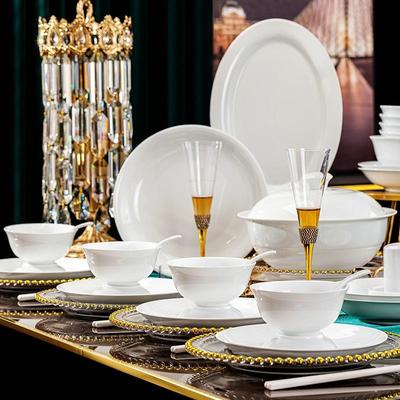 健康釉下彩高白瓷景德镇碗碟套装