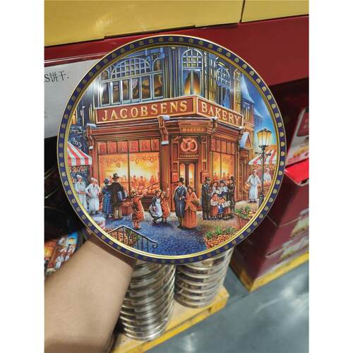 商超超市代购丹麦进口杰克布森JACOBSENS黄油曲奇饼干 铁盒908克