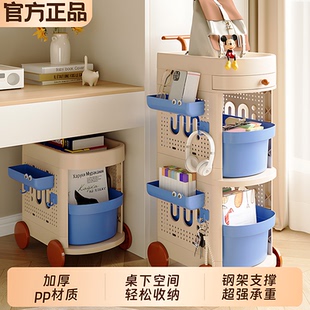 书包置物架可移动桌下滑轮柜书本零食收纳架神器家用客厅小推车宿