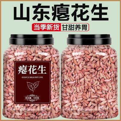 瘪花生米生2024年新山东新鲜干瘪小粒瘪子红皮仁养胃农家优质