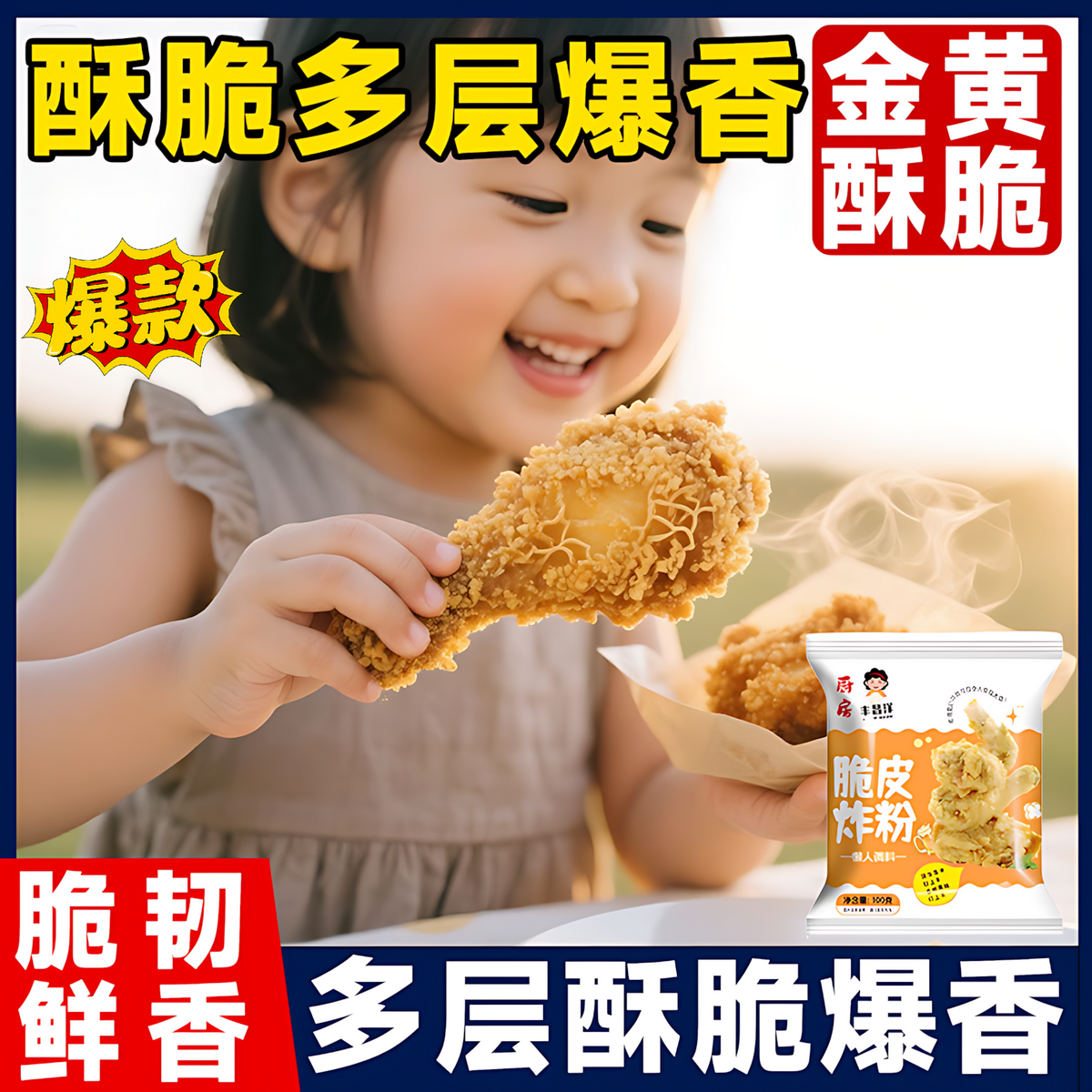 炸鸡裹粉脆皮官方旗舰店家用商用鸡腿翅薯条酥皮专用粉无需面包糠