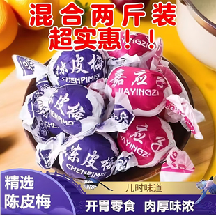 纸包陈皮梅正宗加应子广东特产梅老式嘉应子蜜饯果脯凉果话梅零食