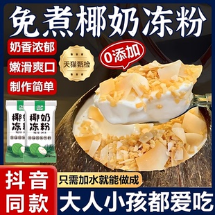 免煮椰奶冻粉家用甜品椰子冻粉奶茶店专用双皮奶布丁粉果冻粉商用