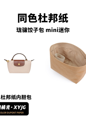 DGAZ汐雅橘光适用龙珑骧短柄单柄饺子包mini同色杜邦纸内胆包XYJG