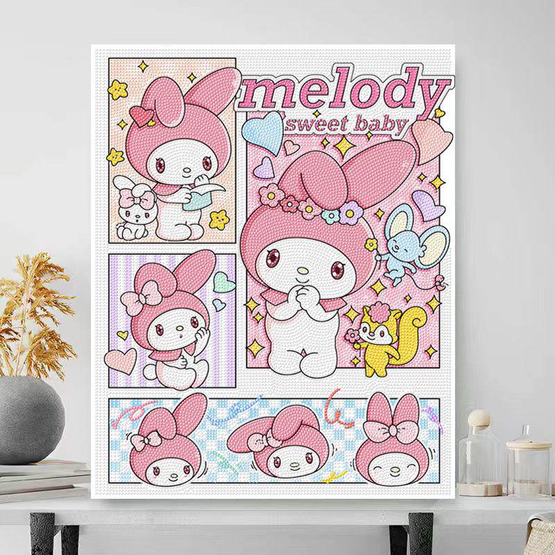 美乐蒂钻石画2024新款儿童手工