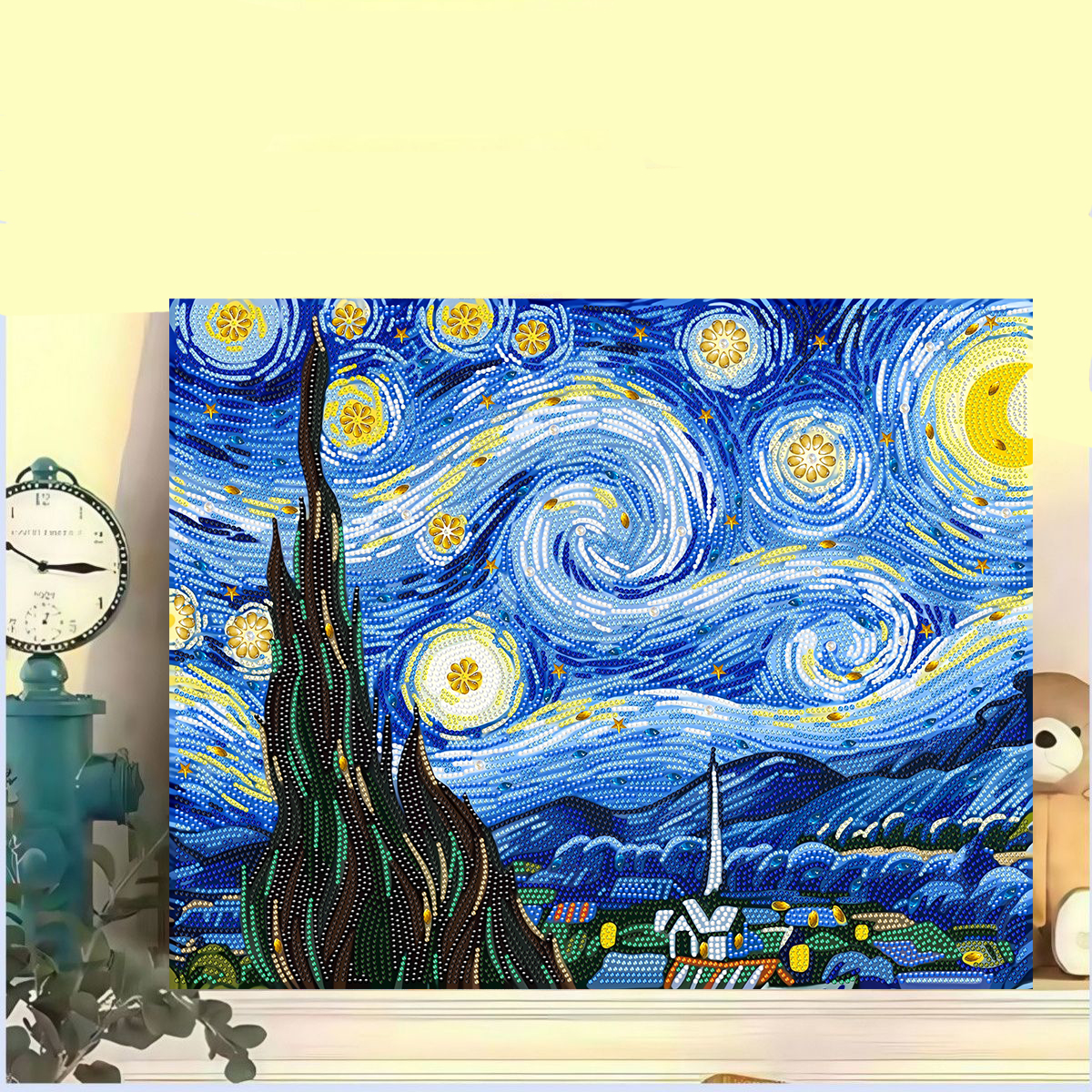 梵高星夜油画钻石画手工DIY