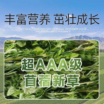 AAA级苜蓿草毛重1公斤包邮