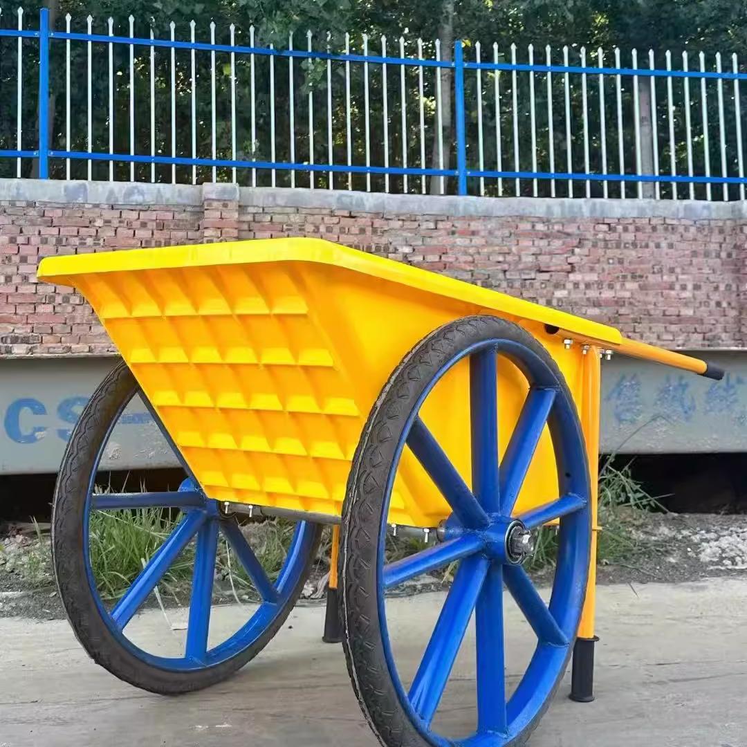 手推车小推车垃圾搬运车饲料劳动养殖场加厚建筑工地塑料斗车两轮