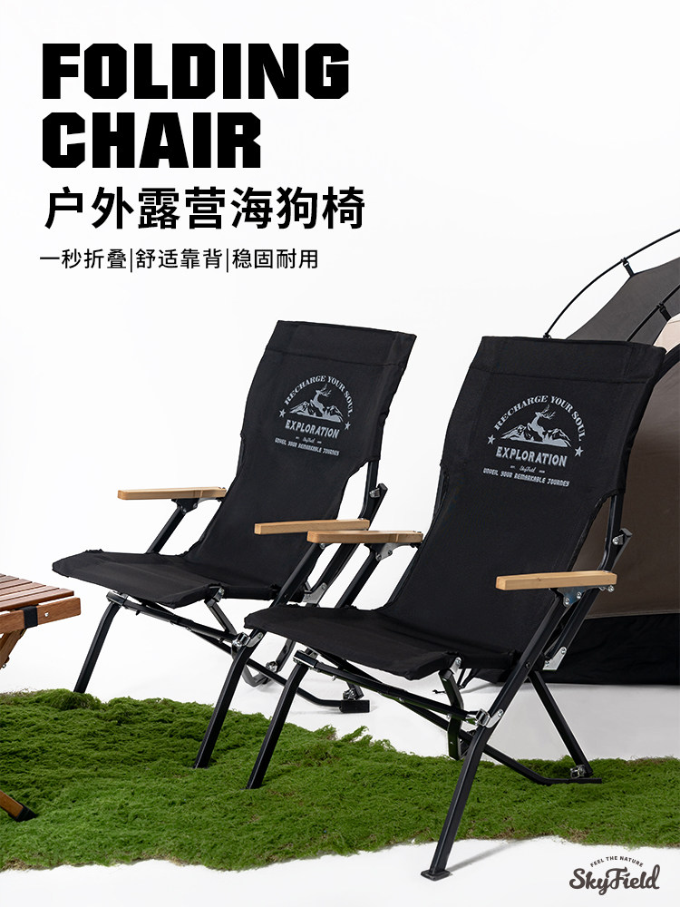 诗高飞SKYFIELD高背海狗椅便携式户外折叠椅子露营沙滩椅桌椅套装,户外/登山/野营/旅行用品,户外椅子凳子,淘宝优惠券,粉丝福利购,淘宝优惠卷