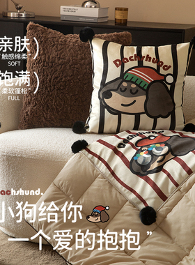 抱枕被子两用二合一办公室午休午睡毯可折叠四季通用多功能空调被