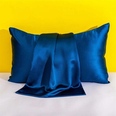 1PC Solid Silk Pillowcases Decorative Cushion Cover Envelope