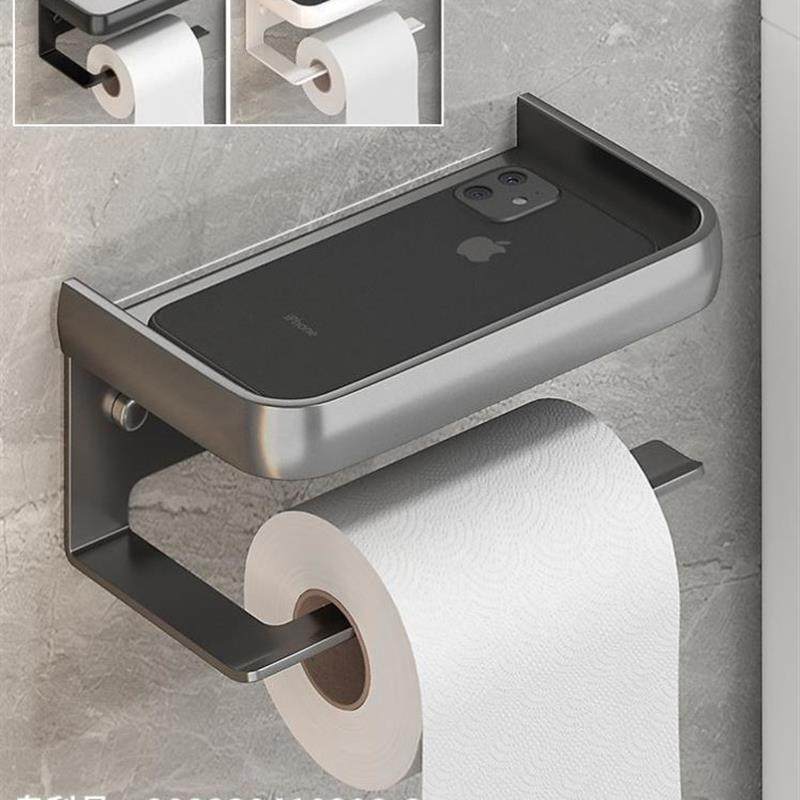 Toilet Tissue Paper Holder Shelf Bathroom kitchen Towel Roll
