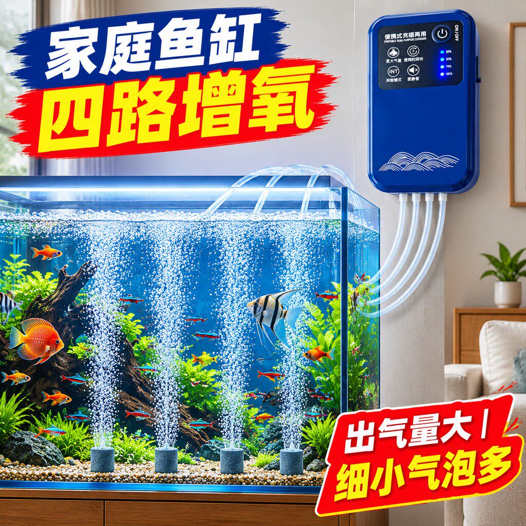 静音增氧泵便携式大气量