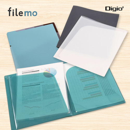 Digio2 filemo A4索引式文件夹多层资料册文件试卷琴谱图纸收纳整理时尚简约商务学生PP材质