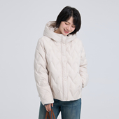 菱格纹复古风短款 无色无味洋气轻薄小羽绒服女款 2025新款 轻便外套