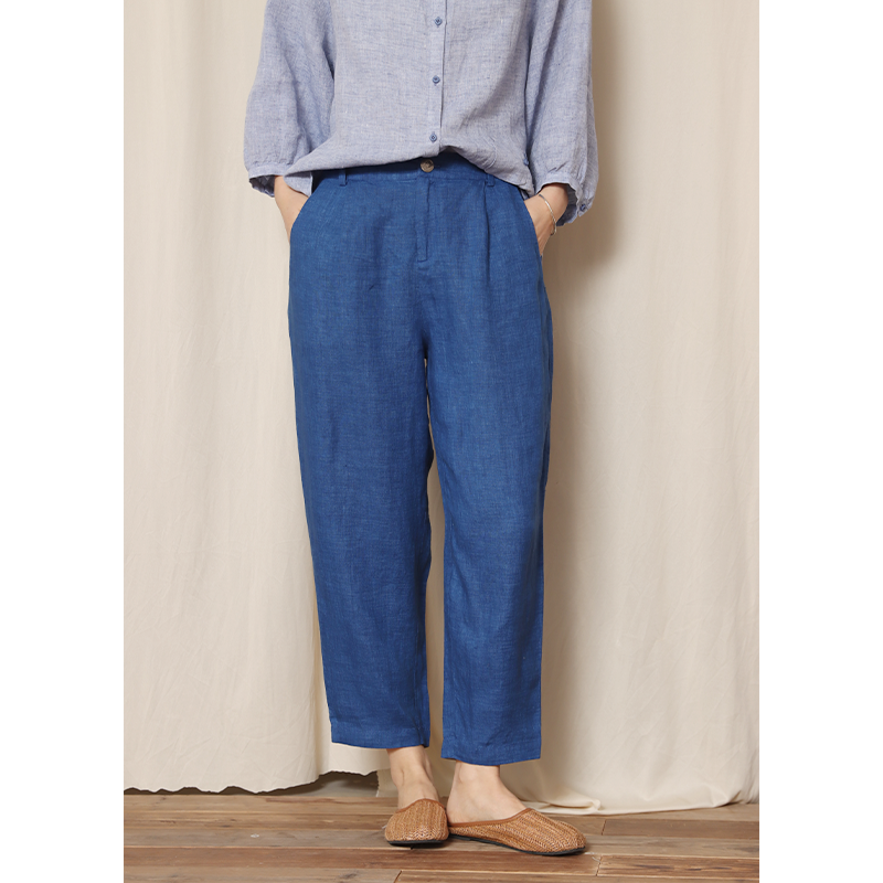 无色无味春季亚麻显瘦休闲裤