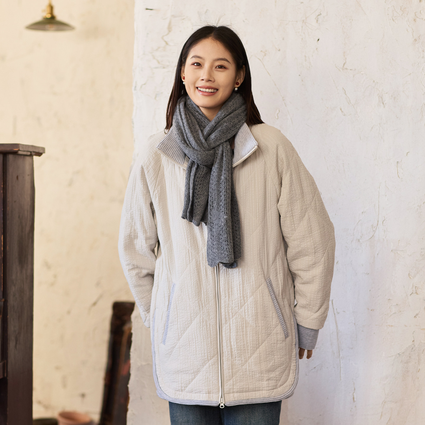 无色无味棉服女款冬季菱格纹宽松格子棉袄设计风棉衣户外保暖外套,女装/女士精品,棉衣/棉服,淘宝优惠券,粉丝福利购,淘宝优惠卷