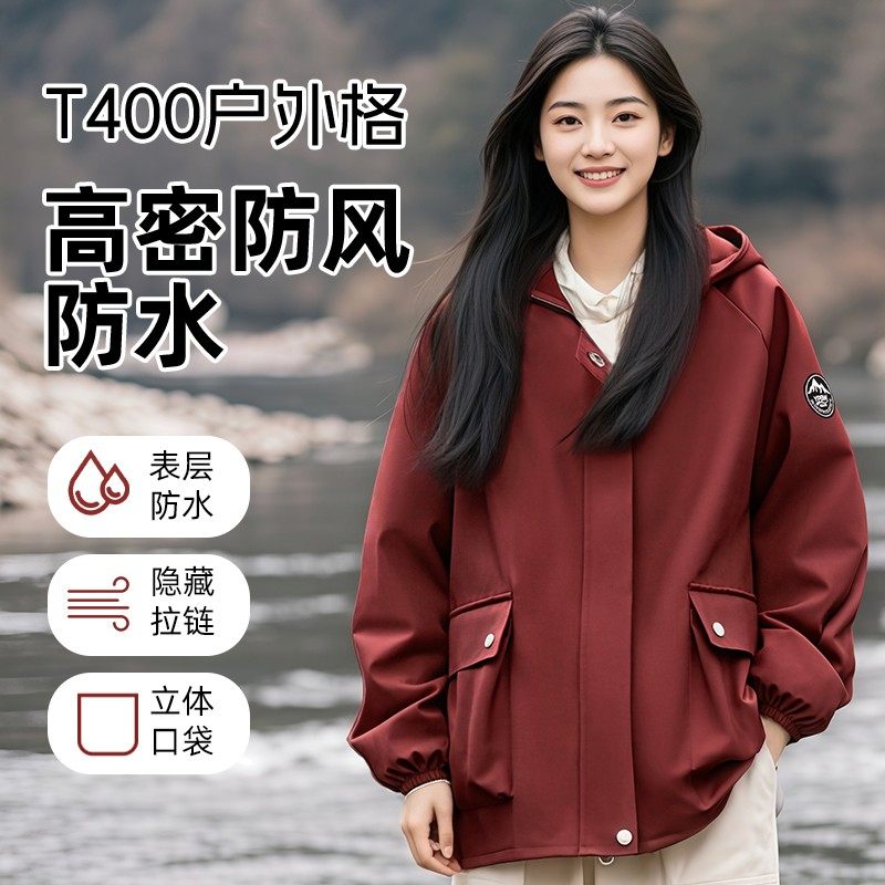 绘美姿防泼水正穿罩衣长袖围裙隐形拉链立体工装口袋做家务工作服