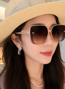 mumu轻奢墨镜开车骑车女专用遮阳镜透光眼镜太阳墨镜墨镜防紫外线