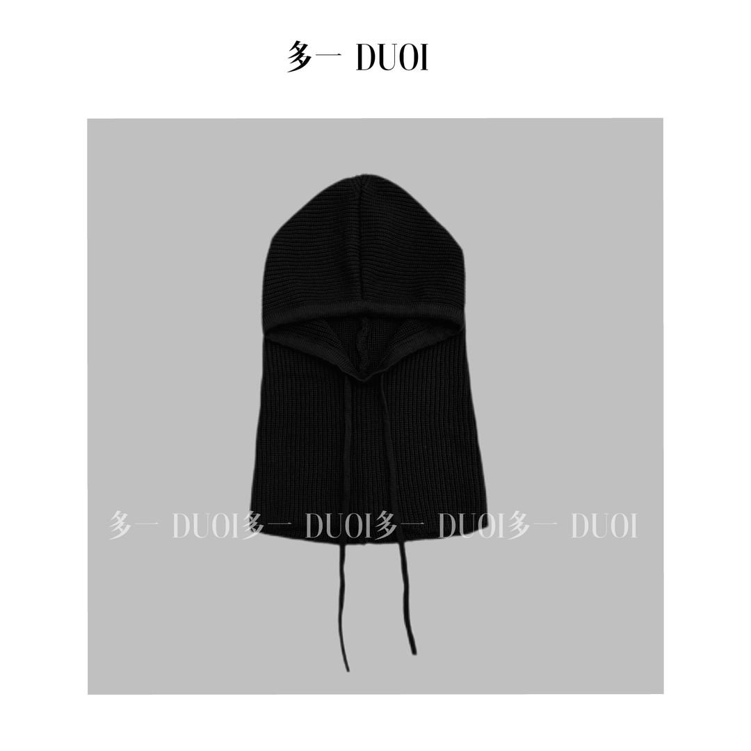 DUOI2024秋冬新款针织帽保暖
