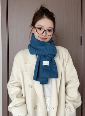 萌皮皮冬季新款ins围巾女冬情侣款男女同款围脖保暖韩版加厚保暖