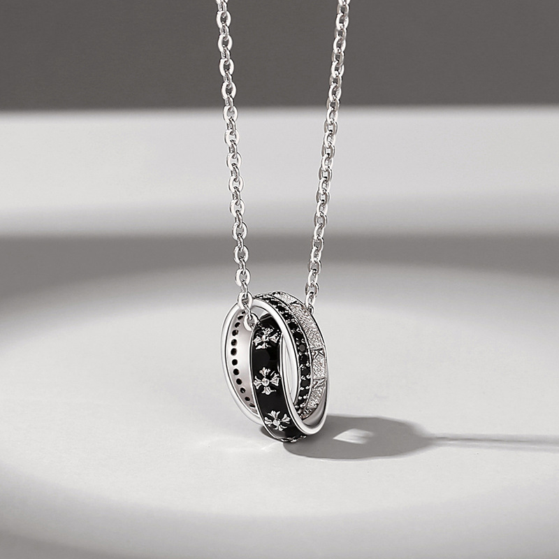 复古骑士精神项链潮男